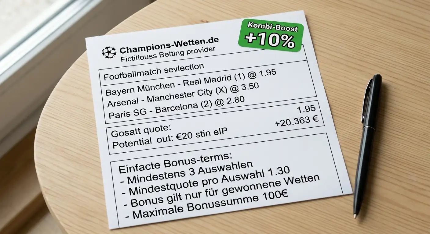 Champions League Bonus Angebote Schweiz – UCL-spezifische Sportwetten-Boni und Quote-Boosts für Schweizer Tipper