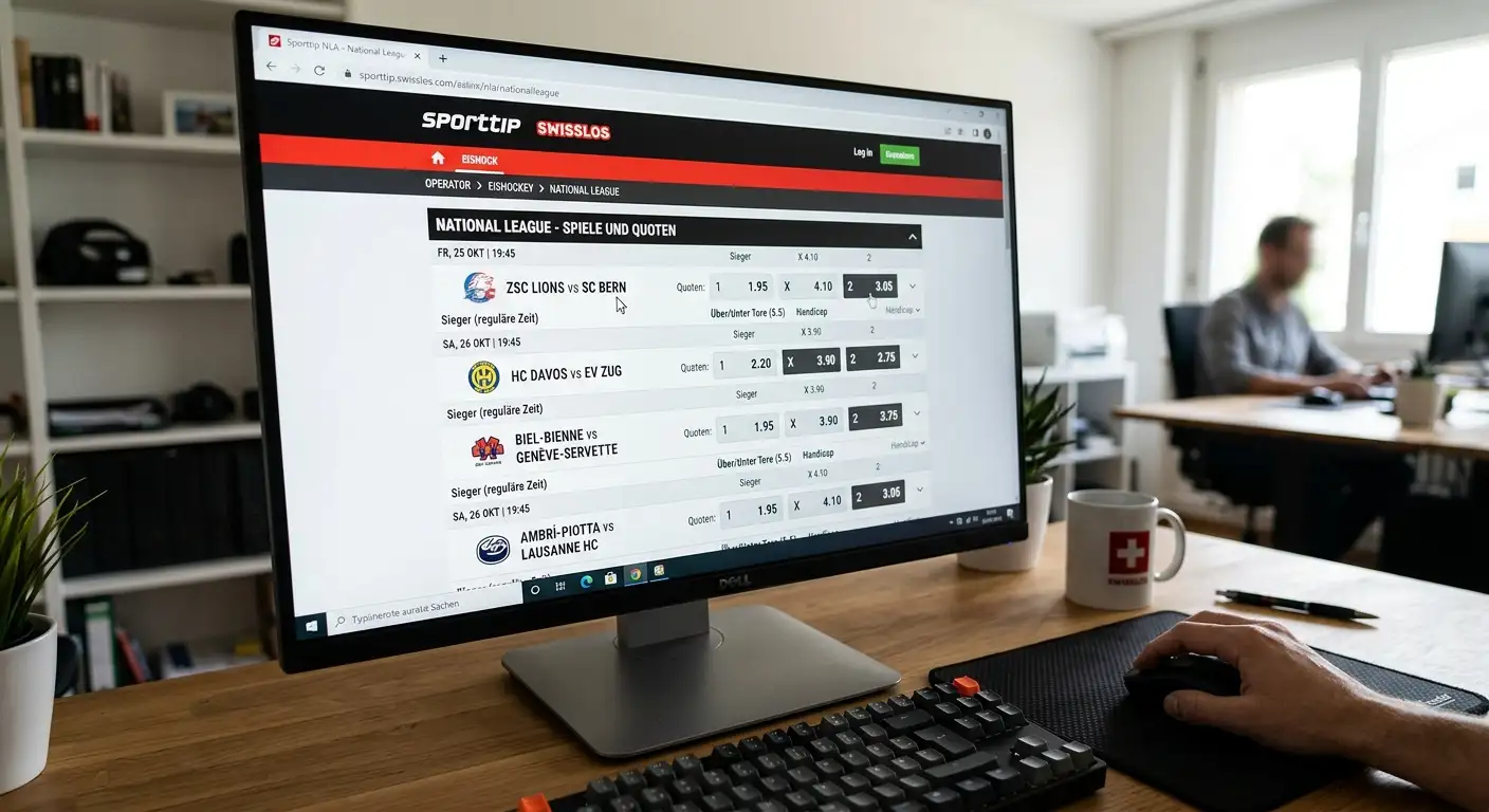 NLA Eishockey Anbieter Abdeckung – Schweizer Buchmacher im Vergleich für National League Wetten