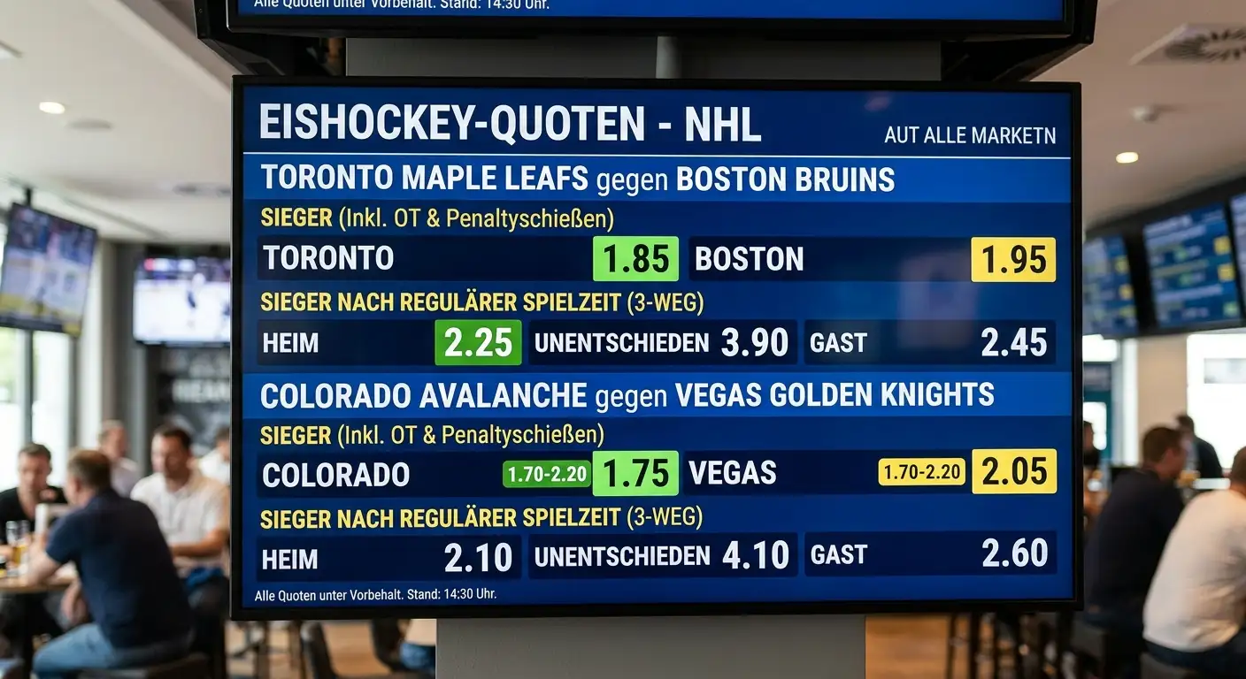Eishockey-Wetten Bonusumsatz Eignung – Mindestquote bei NLA-Spielen für Schweizer Tipper