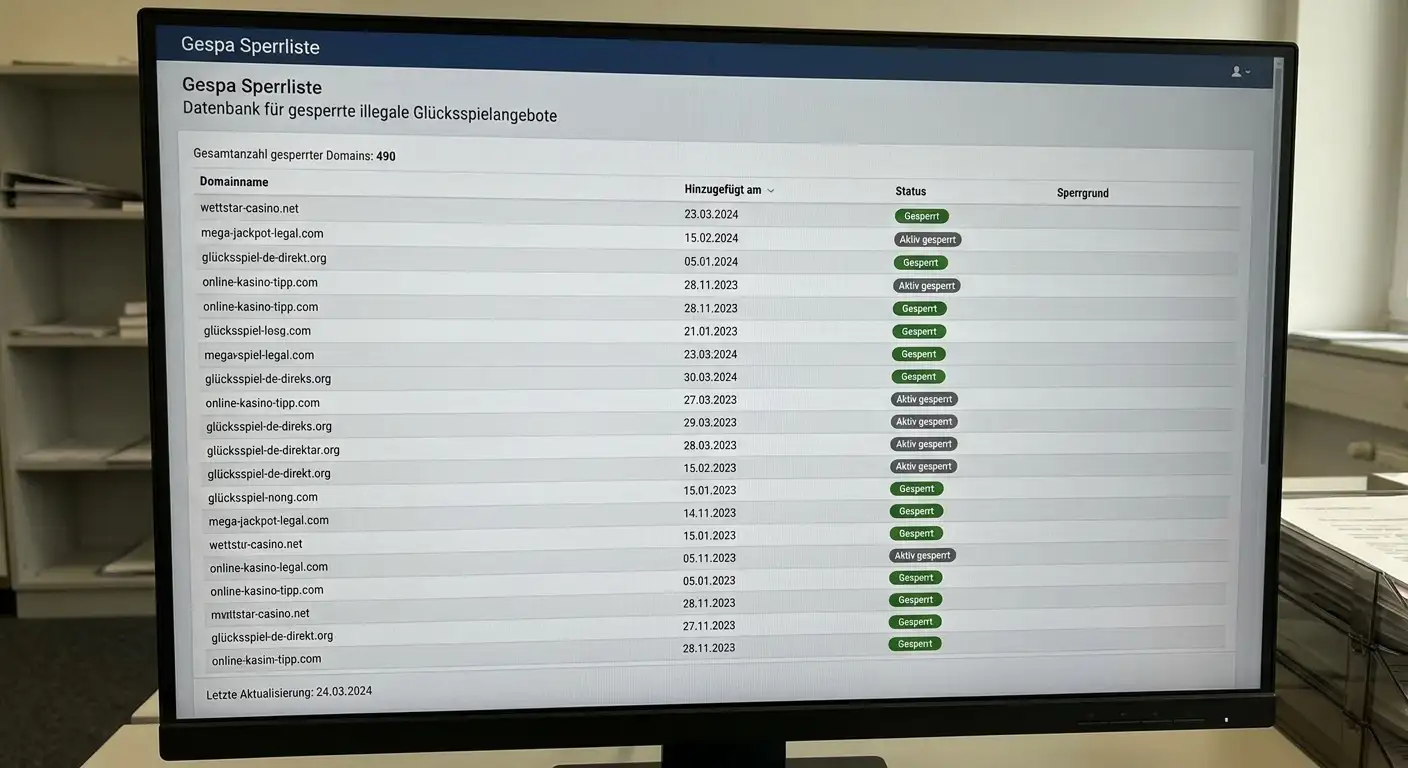Gespa Sperrliste Sportwetten Schweiz – 490 gesperrte Domains und Strafanzeigen 2024
