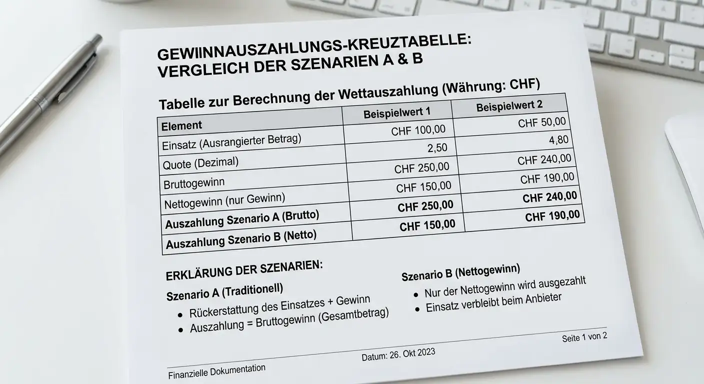 Net-Win-Prinzip bei Freiwetten – wie sich der tatsächliche Gewinn bei Gratiswetten in der Schweiz berechnet