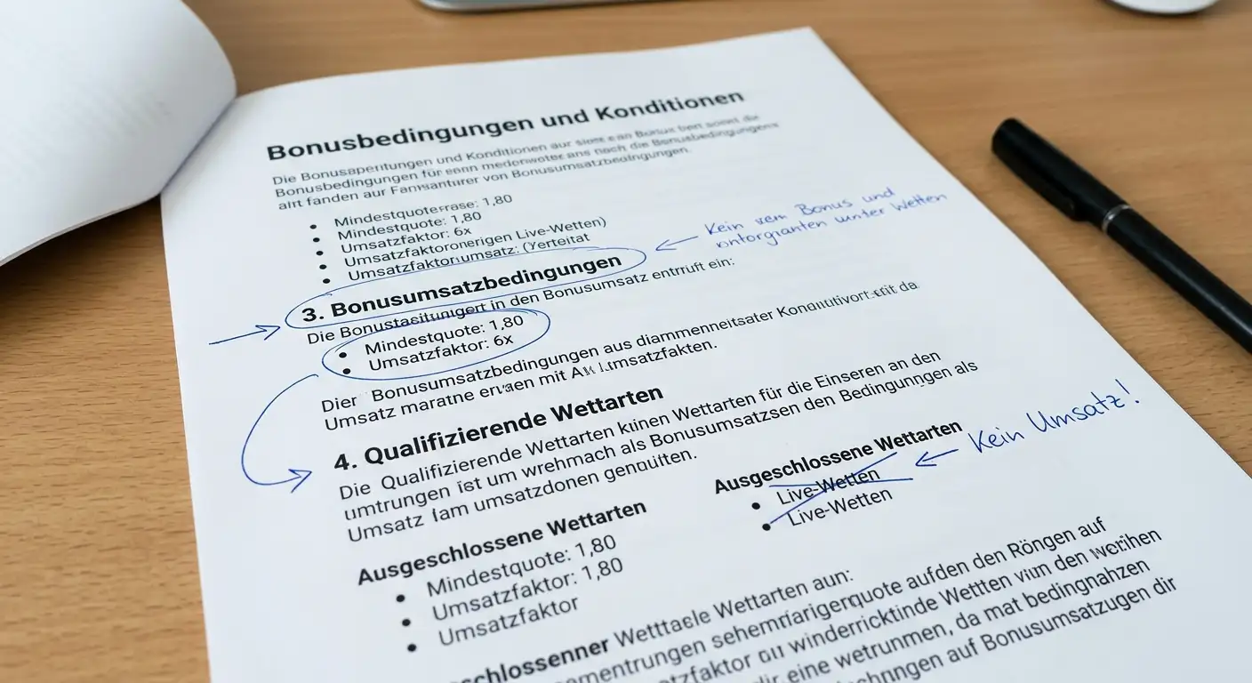Bonusumsatz-Regeln für Live-Wetten beim Sportwetten Bonus Schweiz erklärt