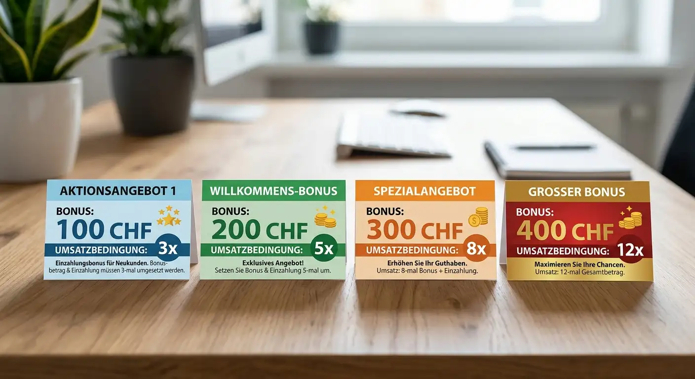 Neukunden Bonus Marktüberblick Schweiz 2026 – CHF 100 bis CHF 400 Angebote im Überblick