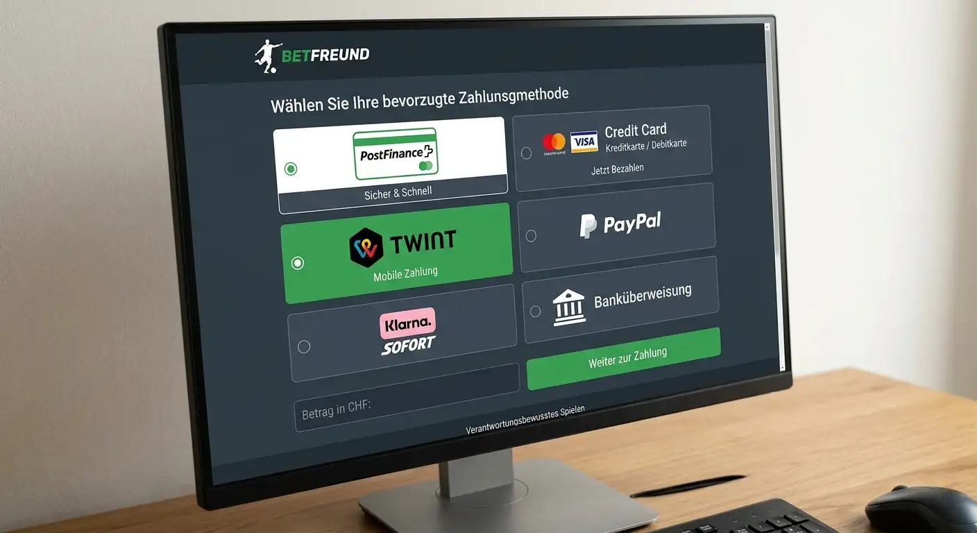 Sportwetten-Anbieter die PostFinance als Einzahlungsmethode in der Schweiz akzeptieren
