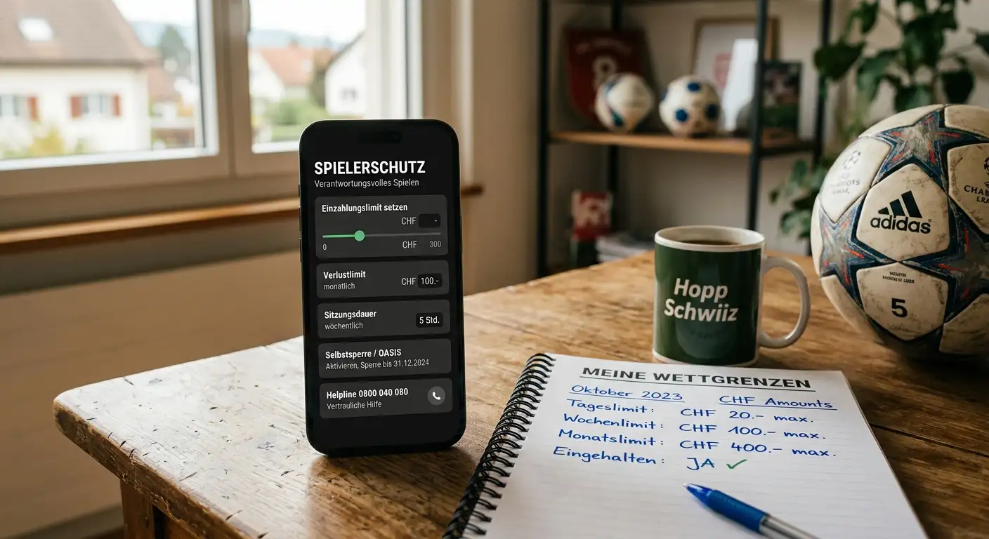 Spielerschutz beim Sportwetten Bonus in der Schweiz – Einzahlungslimits, Selbstsperre und Hilfsangebote für Schweizer Tipper