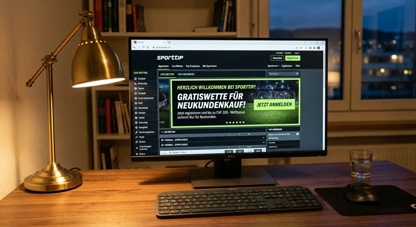 Sporttip Neukunden-Angebot Schweiz – Aktions-Übersicht für neue Tipper auf der Sporttip-Plattform