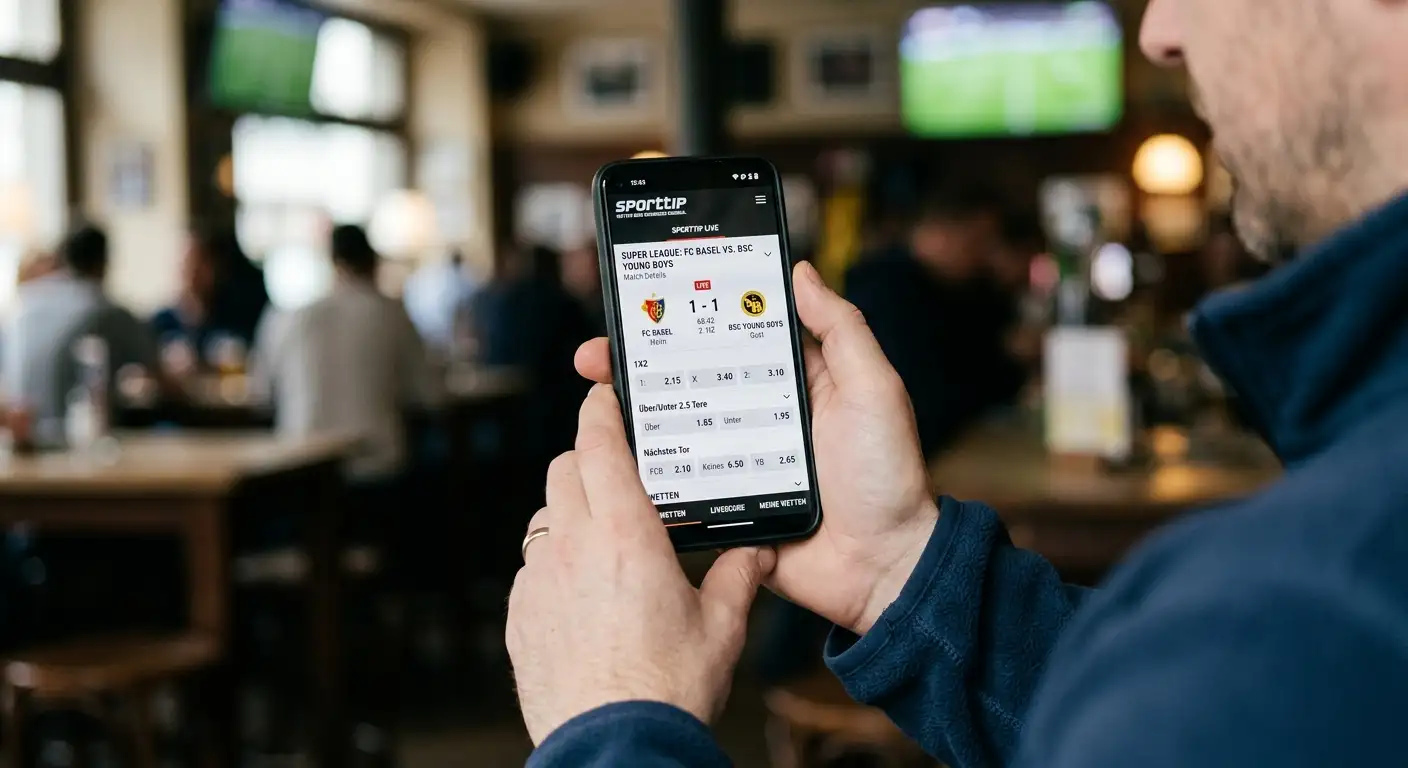 Sporttip Mobile App Tipper Schweiz – Sportwetten über das Handy mit der legalen Schweizer Sporttip-App