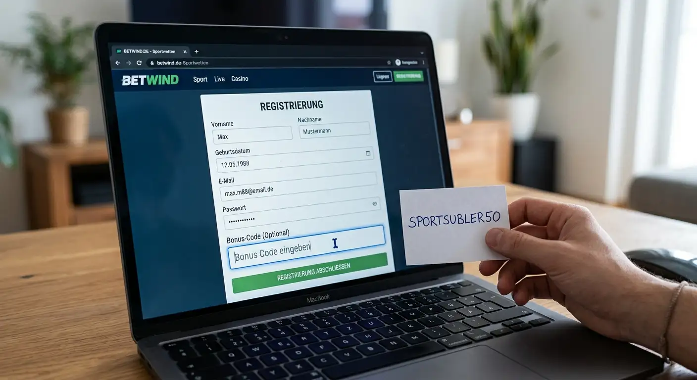Sportwetten Bonus Code korrekt im Registrierungsformular eingeben – Schritt-für-Schritt Anleitung