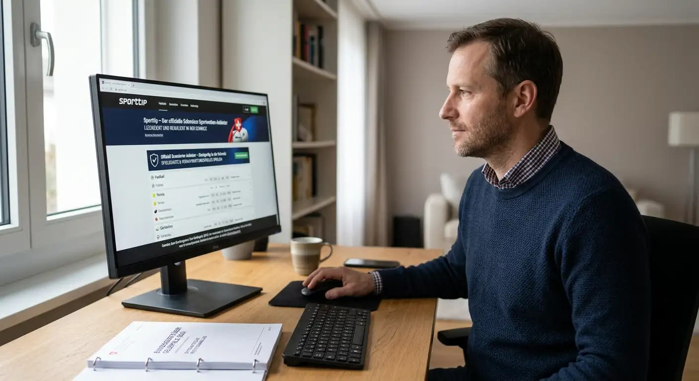Sporttip als einziger legaler Schweizer Sportwetten-Anbieter – Bonus Code nicht erforderlich